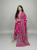 Festive Magenta Celebration pure cotton Suit set