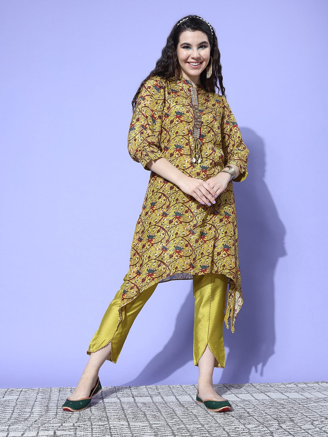 VredeVogel Women Kurta and Trousers Pant Set Pure Silk Blend, Hand Wash H,  Size: S M L Xl 2xl at Rs 899/piece in Surat