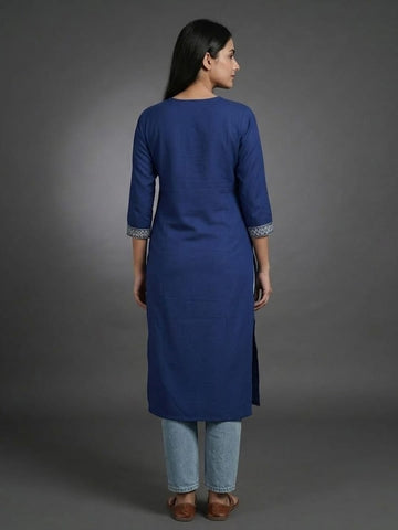 Modern Summer Kurta In Blue