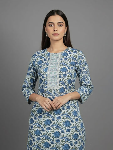 Emerald Bloom Kurta Set