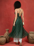Trendy Bandhni Kurta With Back less Dori Detailing