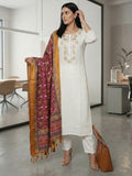 The Sovereign White Set With dupatta