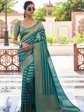 Ethnic Motifs Silk Cotton Handloom Banarasi Saree