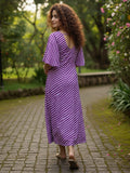 Purple  Breeze A-Line Dress
