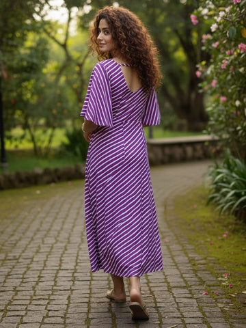 Purple Breeze A-Line Dress