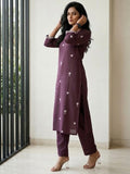 Women’s Sleeveless Burnt Orange Printed Kurta set