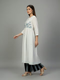 Midnight Contrast Kurta Set