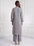 Women Embroidered Kurta With Trousers