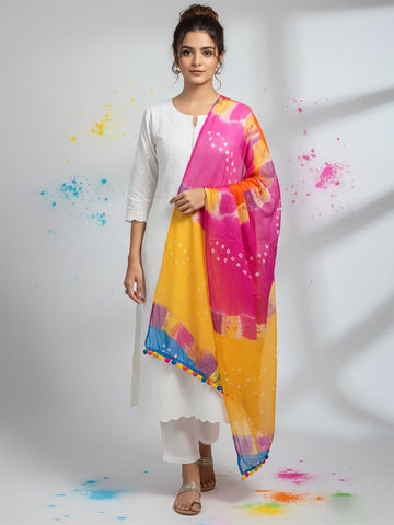 Elegant net dupatta featuring sequence detailing for a stylish and feminine finish.