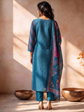 Kurta Set Featuring Artistic Prints And A Statement Dupatta