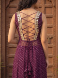 The Royal Plum Bandhani Women'S Kurta Set