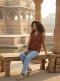 Rust Rhythm buti Top
