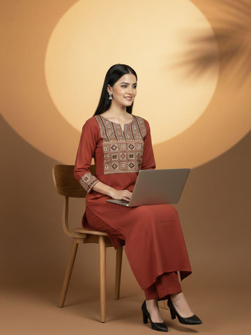 Aline Classic Kurta Set With Dupatta