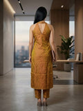 Textured Copper Kurta Set
