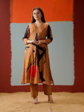 Midnight Bloom Long-Line Kurta Set