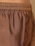 Varanga Women Mustard Zari Embroidered Kurta With Bottom And Dupatta