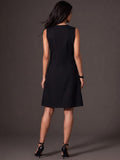 Black A- Line Midi Dress