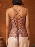 The Rosewood Slit Corset Top