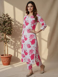 Summery Classic Abstract Printed Kurta Set