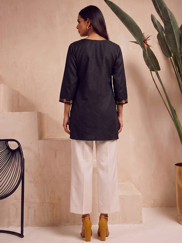 Kashmiri Embroidered Short Kurti