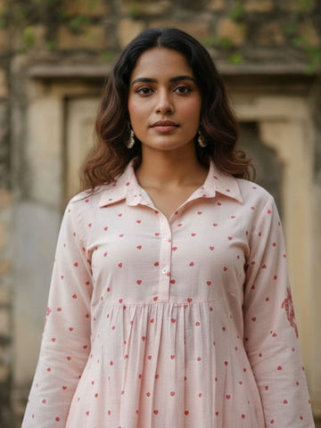 Varanga Pure Cotton Printed Kurta with Trousers