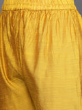 Varanga Women Mustard Yellow Embroidered Sequinned Kurta Set With Dupatta