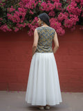 Heritage Print Sleeveless Top