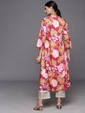 KSUT Women Burgundy Floral Printed Kurta