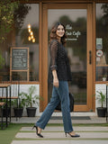 Trendy V-Neck Bandhni Top