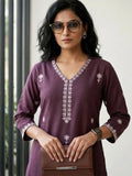 Women’s Sleeveless Burnt Orange Printed Kurta set
