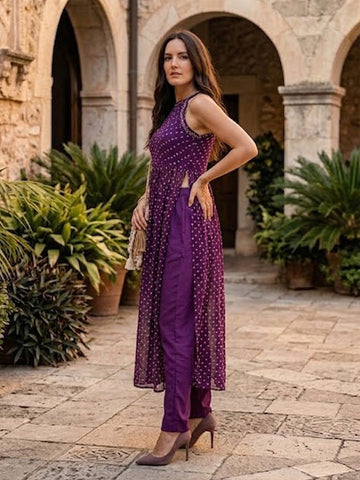 Graceful & Poetic Fusion Kurta Set