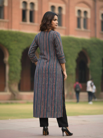 Varanga Charcoal Multi-Tone Workwear Tunic