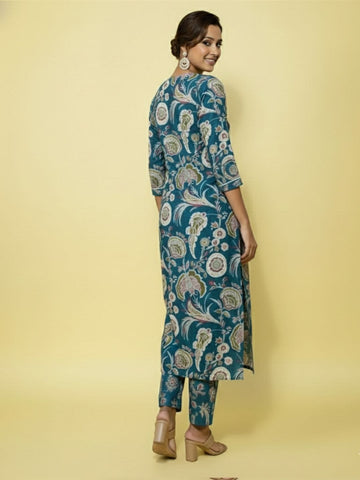 Summer Breezy Kurta Set With Printed Dupatta