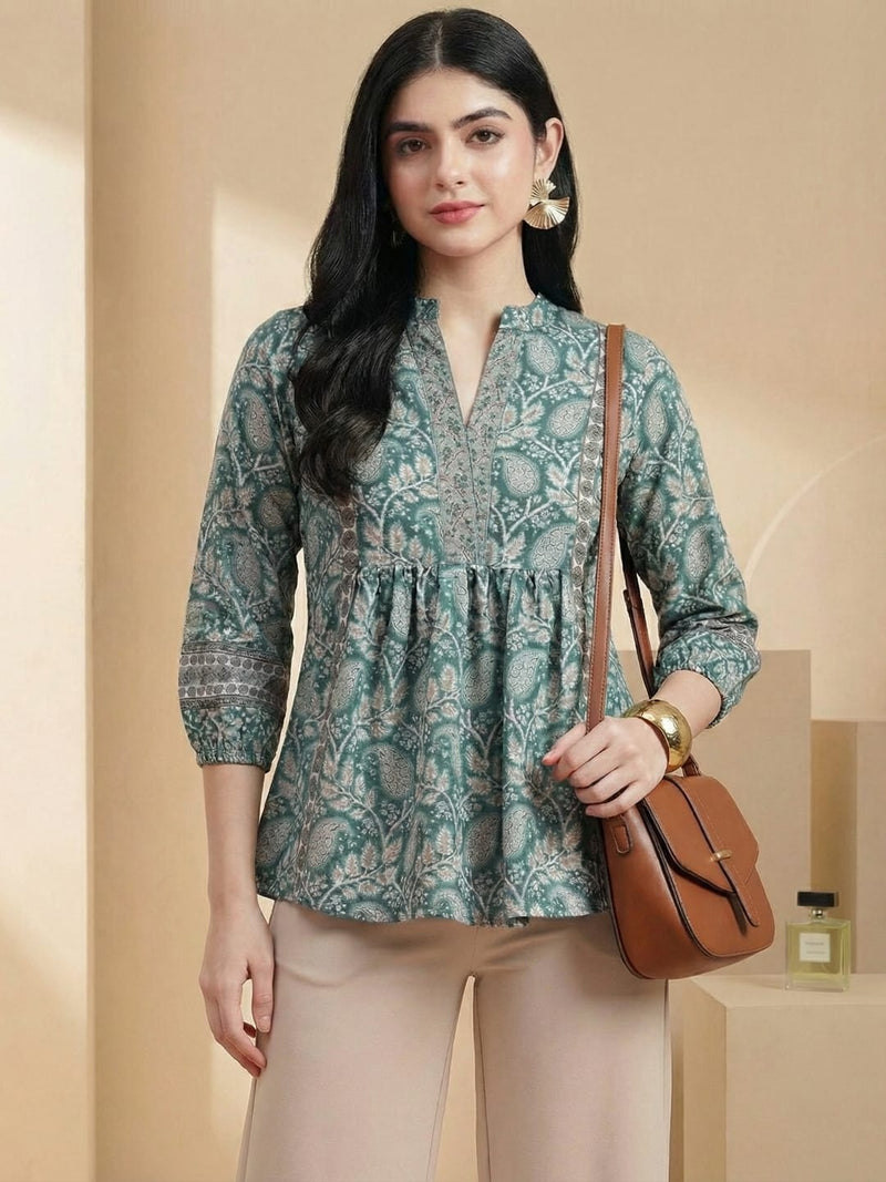 Varanga Women Summer Floral printed Top