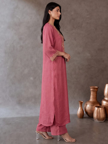The Rose Gold Reva Kaftan Set