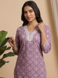 Varanga Women Floral Printed V Neck  Kurta with Trouser & Dupatta