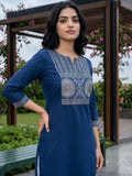Modern Summer Kurta In Blue