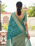 Ethnic Motifs Silk Cotton Handloom Banarasi Saree