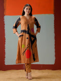 Midnight Bloom Long-Line Kurta Set