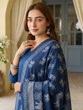 Aadvika Women V Neck Straight Kurta With Pants & Dupatta