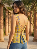 Varanga Mustard Marigold Fusion Women's Top