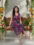 Varanga Blue Colored Women Summer Dress