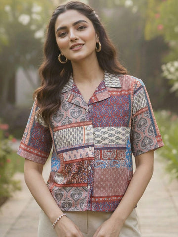 Varanga Women Summer Floral printed Top