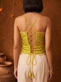 Jacquard Corset Top