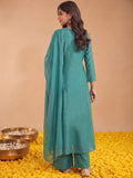 Women'S Mul Chanderi Kurta Set With Chiffon Dupatta