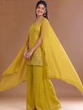 Varanga Embroidered Kurta With Dupatta | Art Silk | Festive