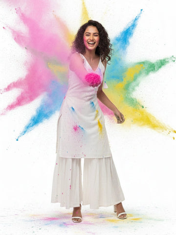 High-Volume Layered Festive Sarara Set