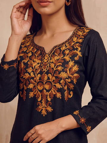 Kashmiri Embroidered Short Kurti