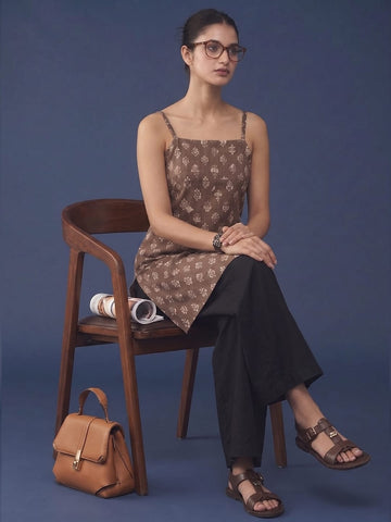 The Sunday-Cafe Espresso Women's Kurta