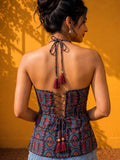 Bohemian Halter Neck Printed Top.